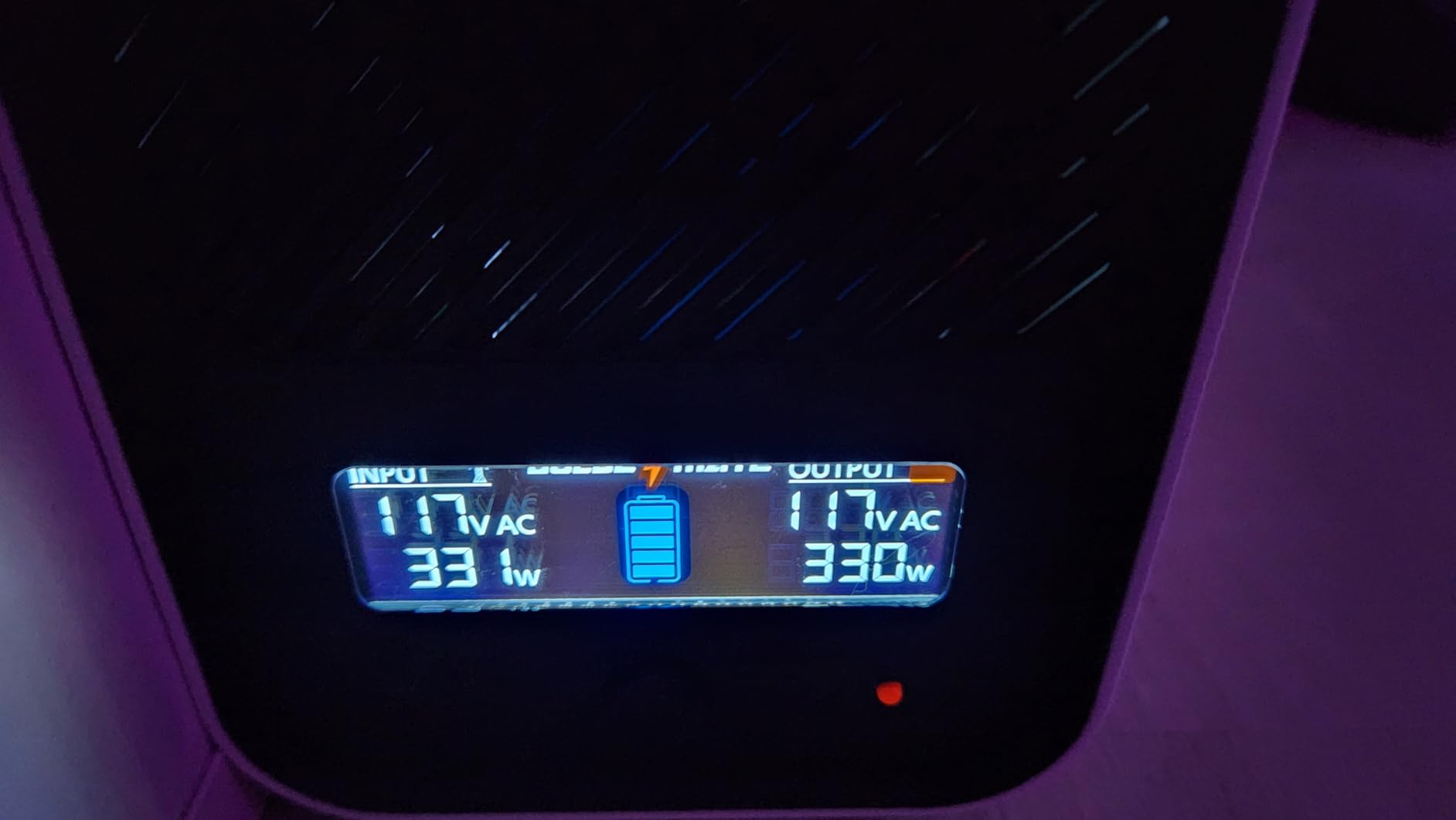 GOLDENMATE 1000VA/800W Lithium UPS Battery Backup & Surge Protector, White customer photo 2