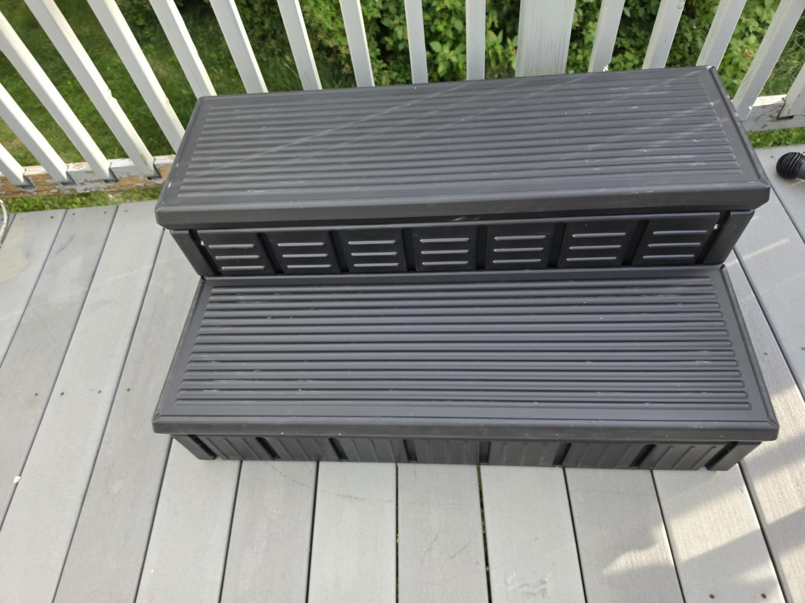 Hot Tub Steps, Outdoor Spa Steps with Storage, Non-Slip & Sturdy Hot Tub Stairs, 36 Inches Long customer photo 1