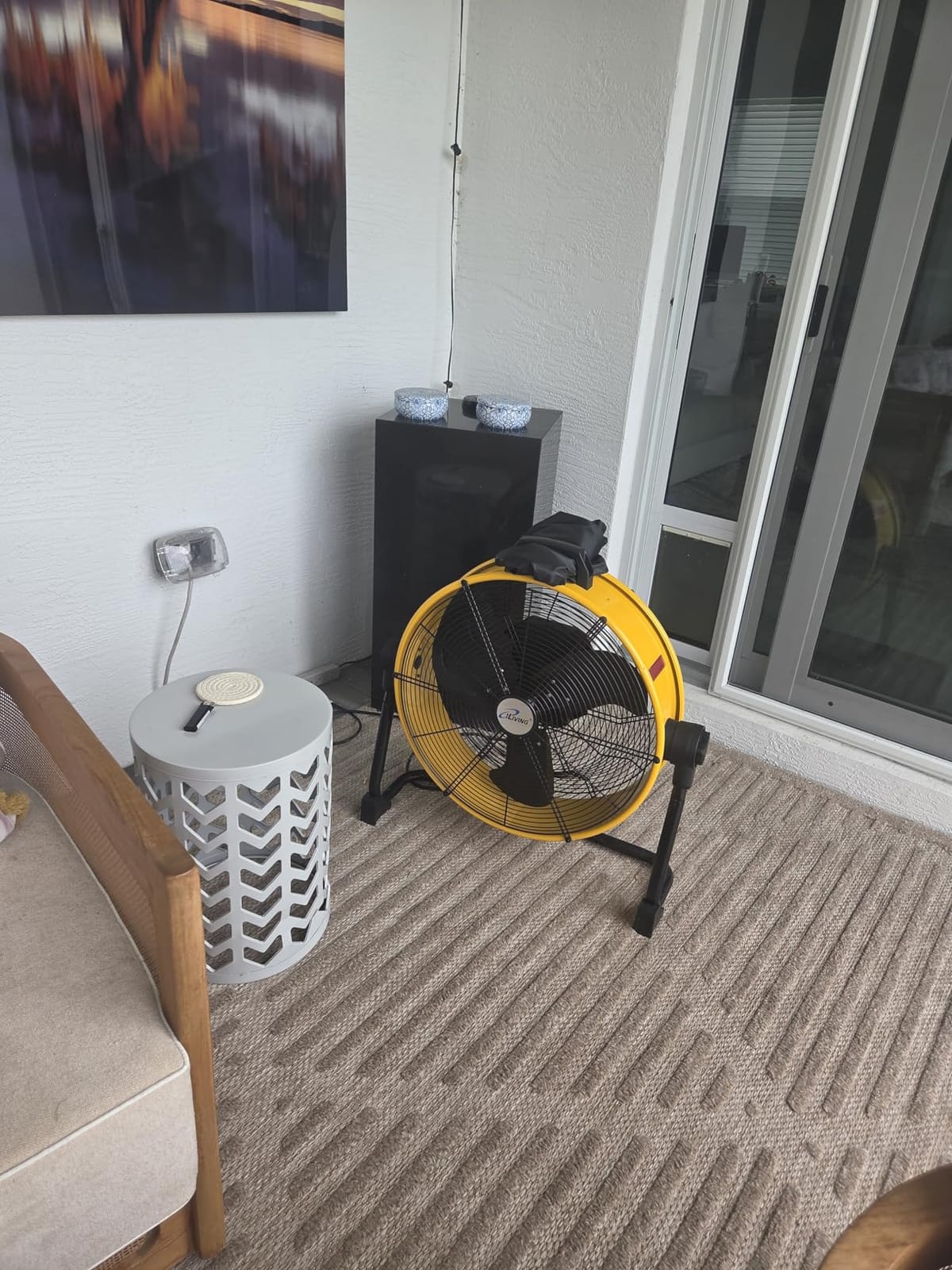iLiving 36 Inches 16000 CFM Heavy Duty High Velocity Barrel Floor Drum Fan with DC Brushless Motor, Stepless Speed Adjustment for Workshop, Garage, Commercial or Industrial, UL Safety Listed customer photo 1