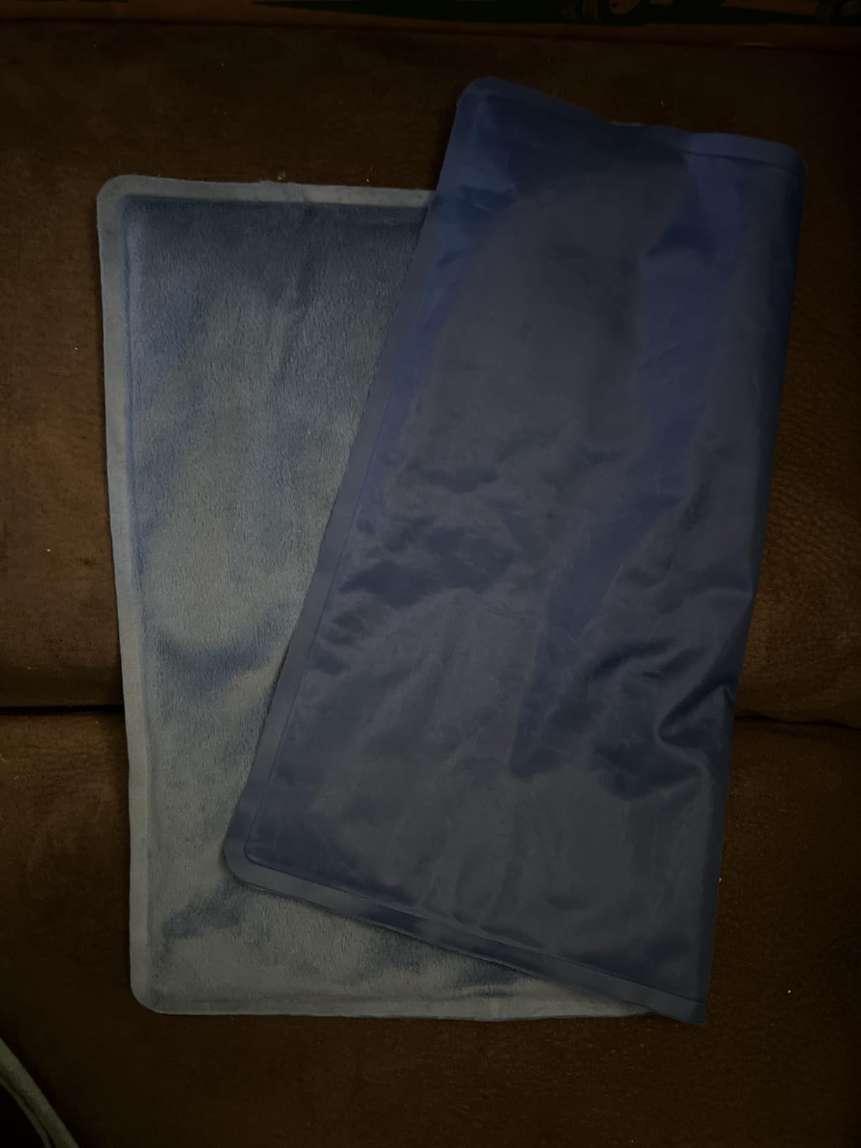 Reusable Gel Ice Pack for Sleeping - Chill Pillow Cooling Pad for Headaches, Migraines, Fevers, Hot Flashes, Night Sweats (15.5 x 11.8 in, Blue) customer photo 1