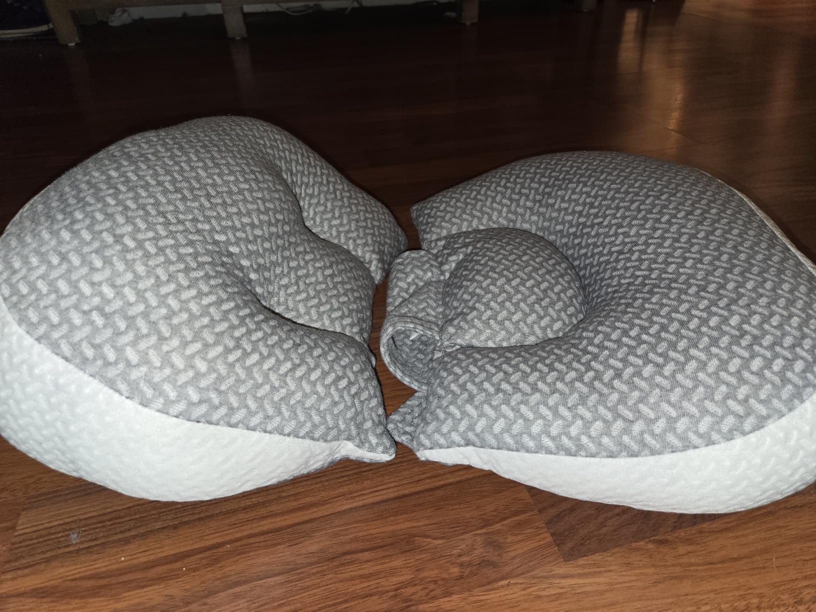 Chilling Home Portable Pregnancy Pillow, W Shaped Pregnancy Wedge Pillow | Maternity Pillow for Pregnant Women, Pregnancy Pillows for Sleeping, Body Pillow Support for Back, Belly, Waist, Grey customer photo 1