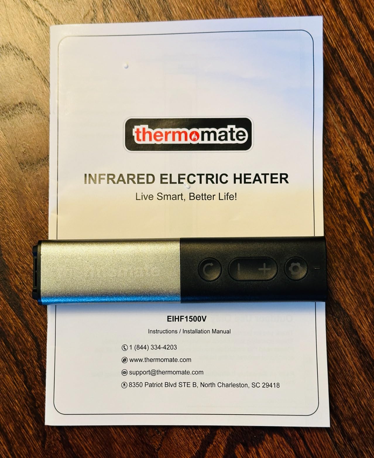 ThermoMate Outdoor Indoor Electric Patio Heater, 1500W 38.5