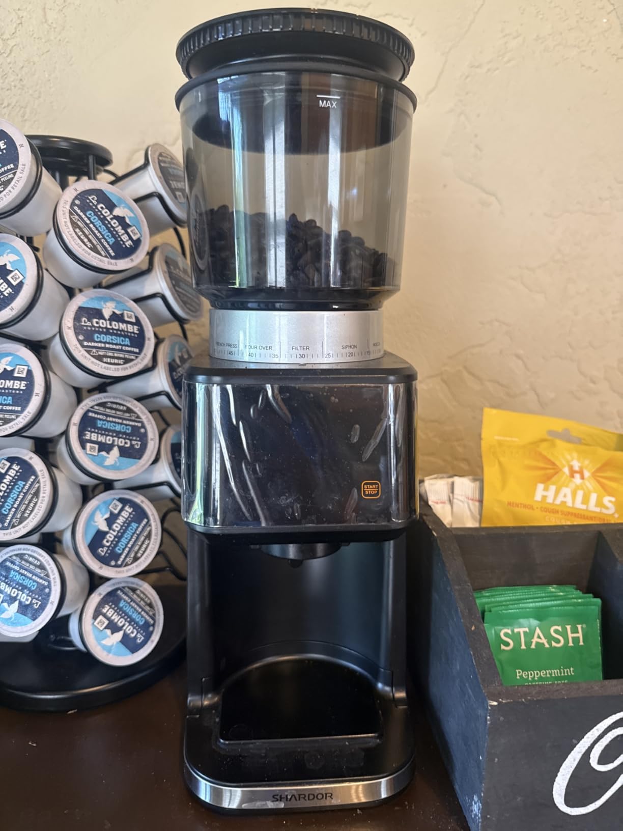 SHARDOR Conical Burr Espresso Coffee Grinder Electric with Precision Timer 2.0, Touchscreen Adjustable Burr Mill with 51 Precise Settings for Home Use, Anti-static, Stainless Steel customer photo 2
