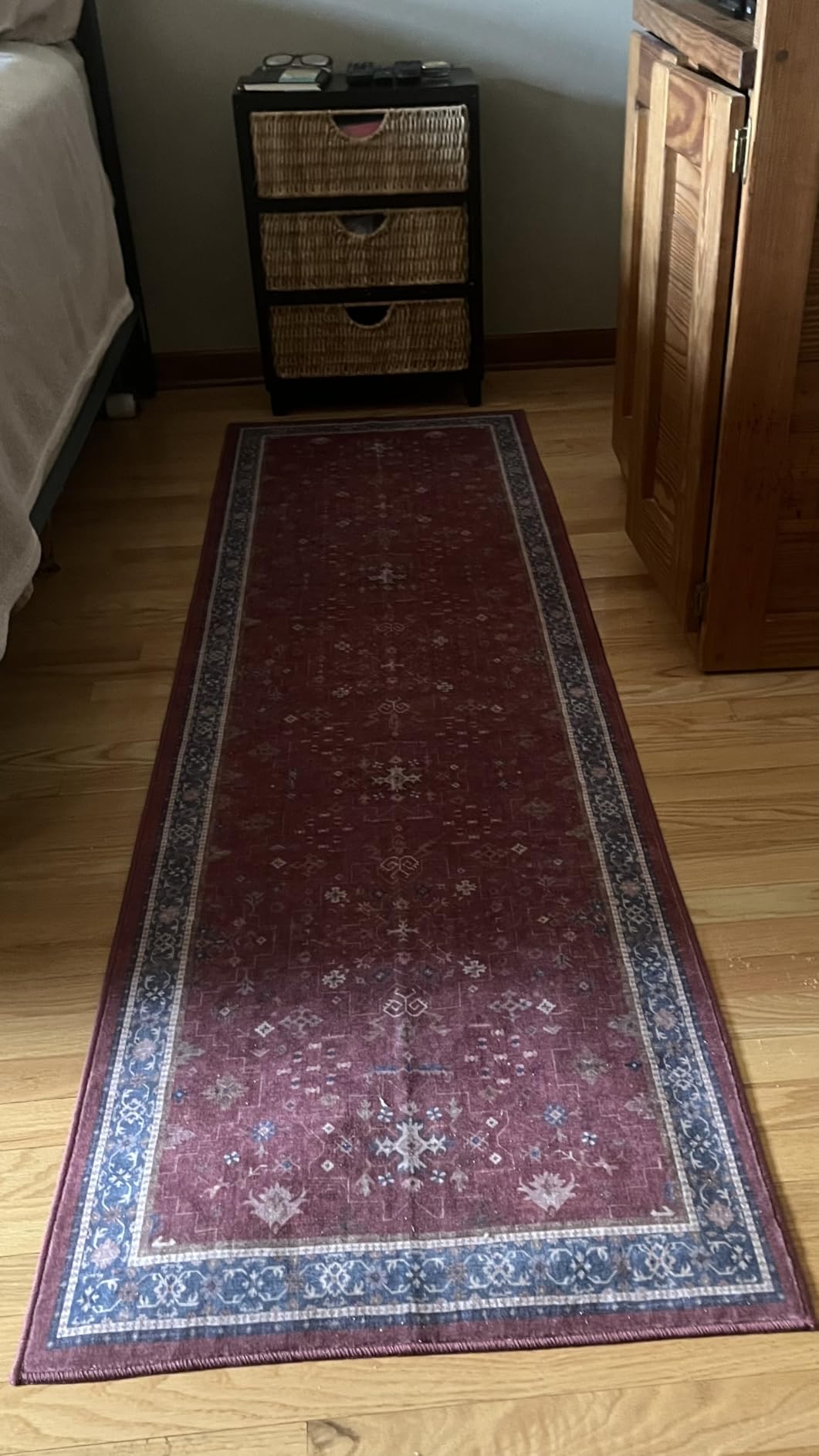Black Boho Living Room Rug 5x7, Washable Dark Vintage Moody Low Pile Non Slip Carpet for Bedroom, Dinning Room, Office, Farmhouse, Retro Area Rug Indoor Decor (5x7 Black/Multi) customer photo 2