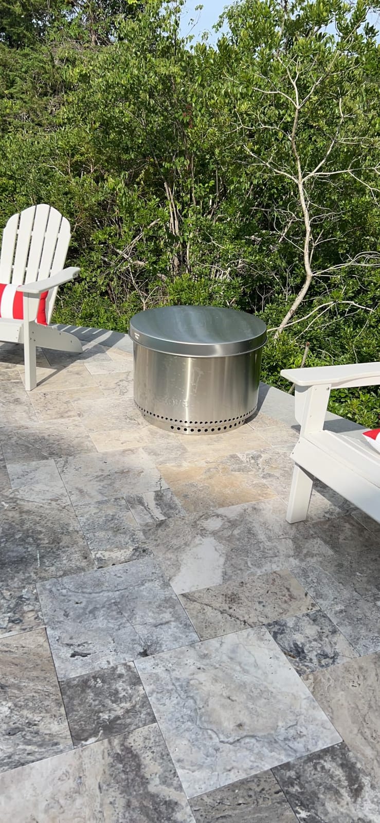 VEVOR Smokeless Fire Pit Stove Bonfire, H: 17 in x Dia: 28 in,Wood Burning Fireplaces with Removable Ash Pan, SUS430 Stainless Steel Inner Portable Outdoor Firepit,for Outdoor Patio Camping, Black customer photo 1