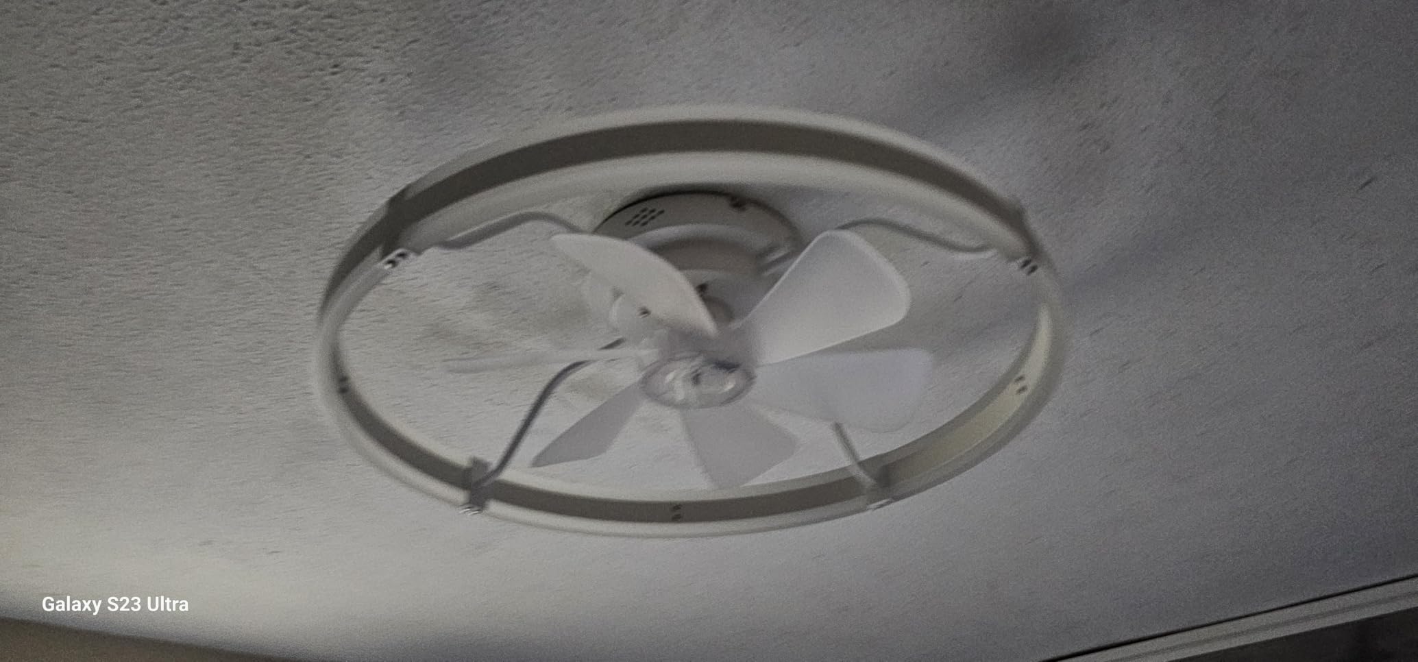 ZMISHIBO Low Profile 19.7'' Ceiling Fans with Lights and Remote, Black customer photo 2