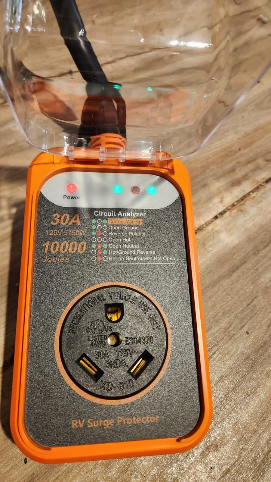 RV Surge Protector 30 Amp, 10000 Joules Circuit Analyzer for Camper | RV Adapter Plug with Waterproof Cover for Travel Trailers customer photo 2