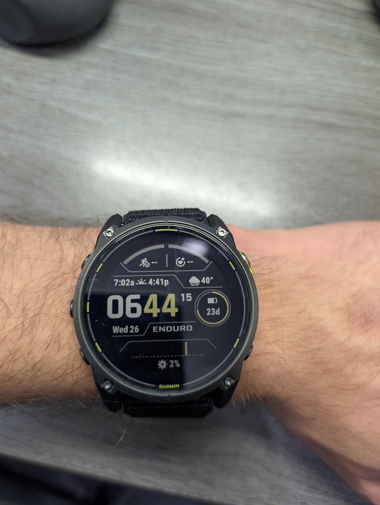 Garmin Enduro™ 3, Solar, 51 mm, Sapphire, Black UltraFit Nylon Strap customer photo 1