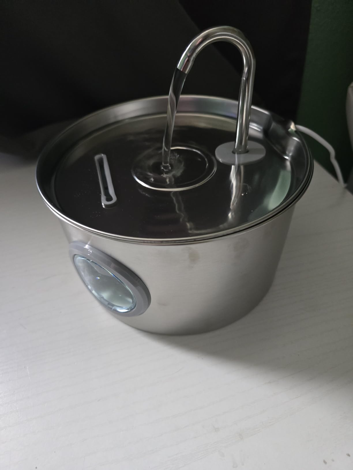Cat Water Fountain Stainless Steel: 74oz/2.2L Cat Fountain for Drinking - Pet Water Fountain for Cats Inside - Quiet Cats Water Bowl Dispenser - Kitty Drinking Fountains - for Pets& Small Animals customer photo 2