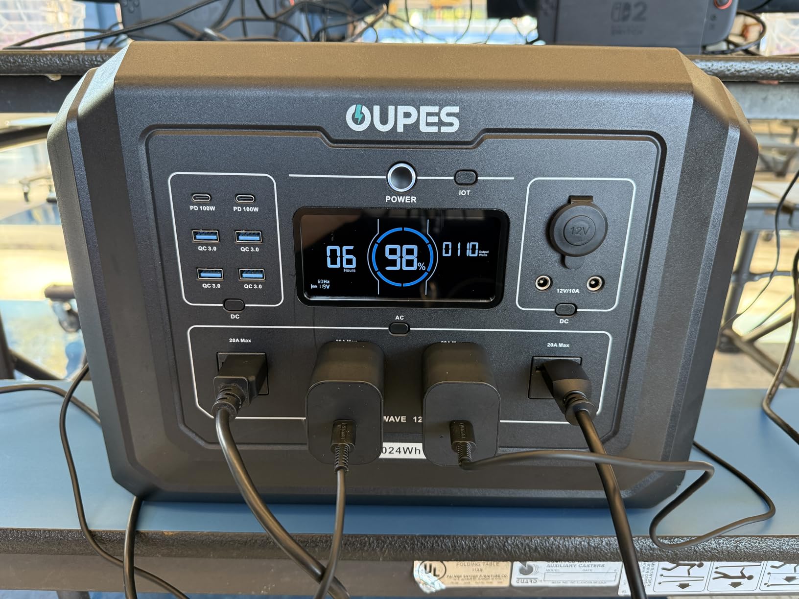 OUPES Mega 1 Portable Power Station 1024Wh 2000W (4500W Surge) customer photo 1