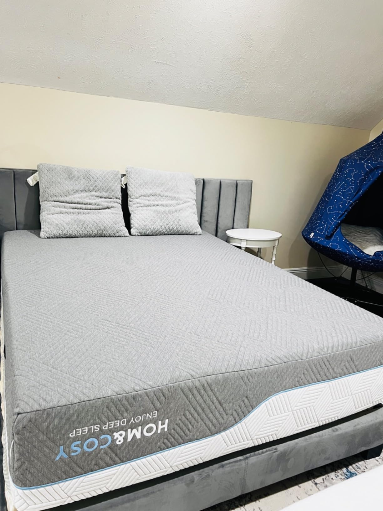 Extra Firm Mattress Queen 12 Inch, Premium Cool Green Tea/Gel Memory Foam Mattress in Box with Fiberglass-Free Cover, Dual Side Medium-Firm High-density-Mattress for Back Pain, CertiPUR-US, in USA, 80