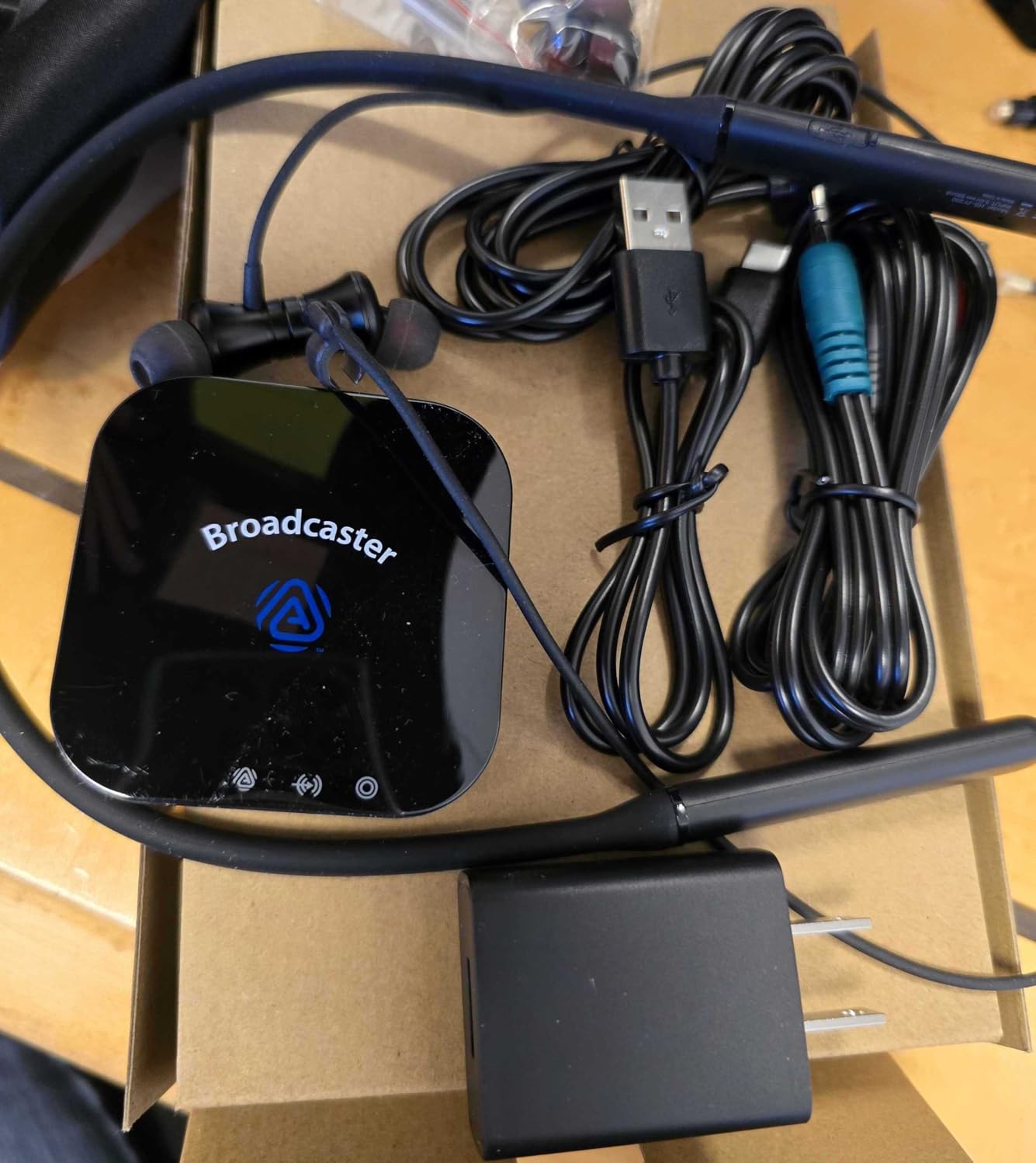 JY300 Neckband Headphones + BA210 v2 Auracast Transmitter Bundle, aptX Lossless & LC3, 40-Hour Battery, Optical, RCA & 3.5 mm Input customer photo 2