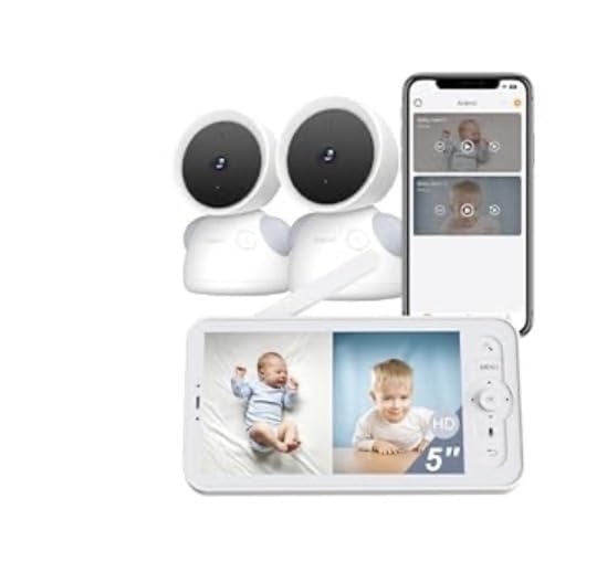 ARENTI Baby Monitor 2 Cameras D3 Set, 3MP WiFi 6, 5