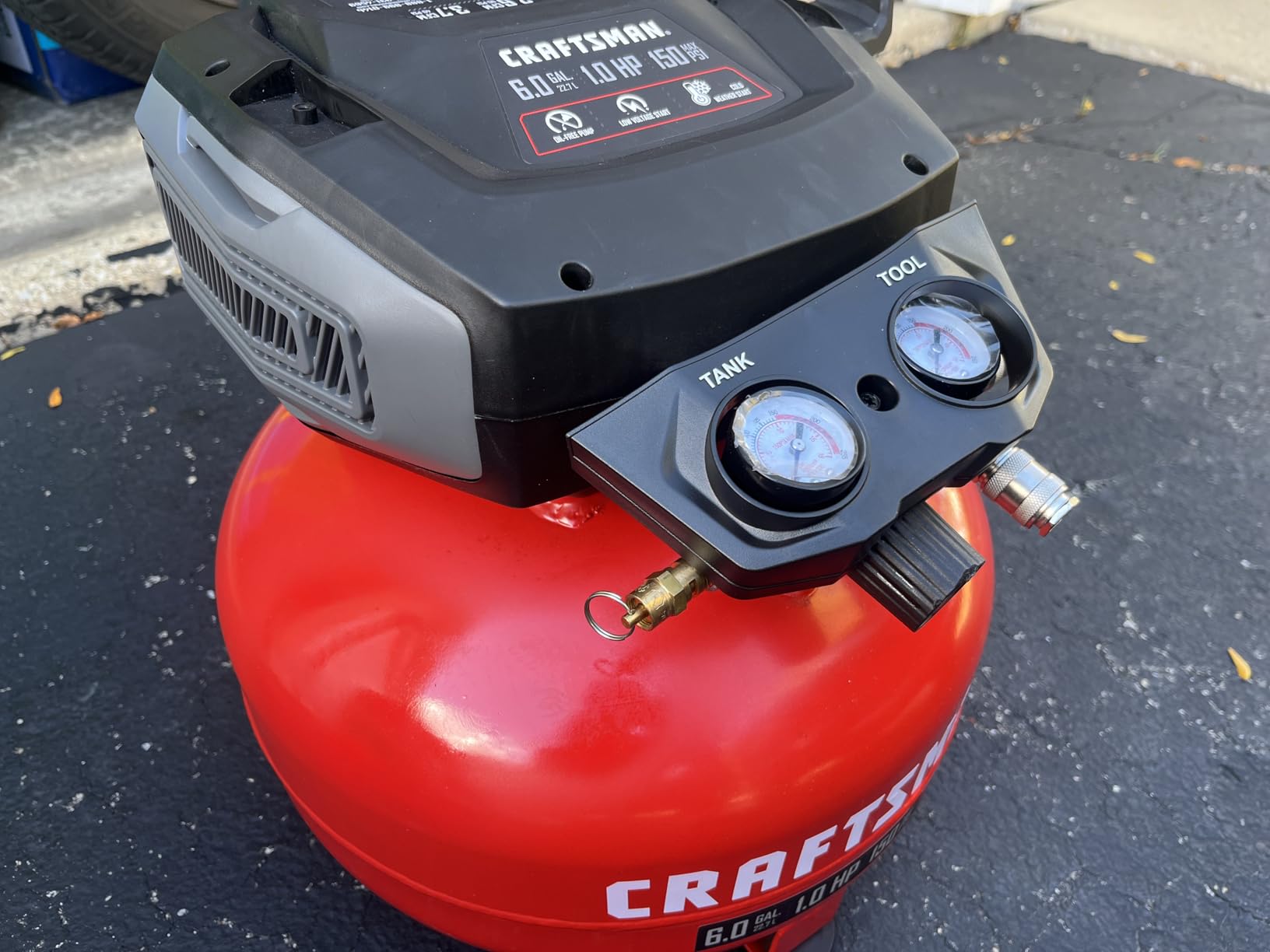 CRAFTSMAN 6 Gallon 150 PSI Oil-Free Pancake Air Compressor CMXECXA02106410 customer photo 2