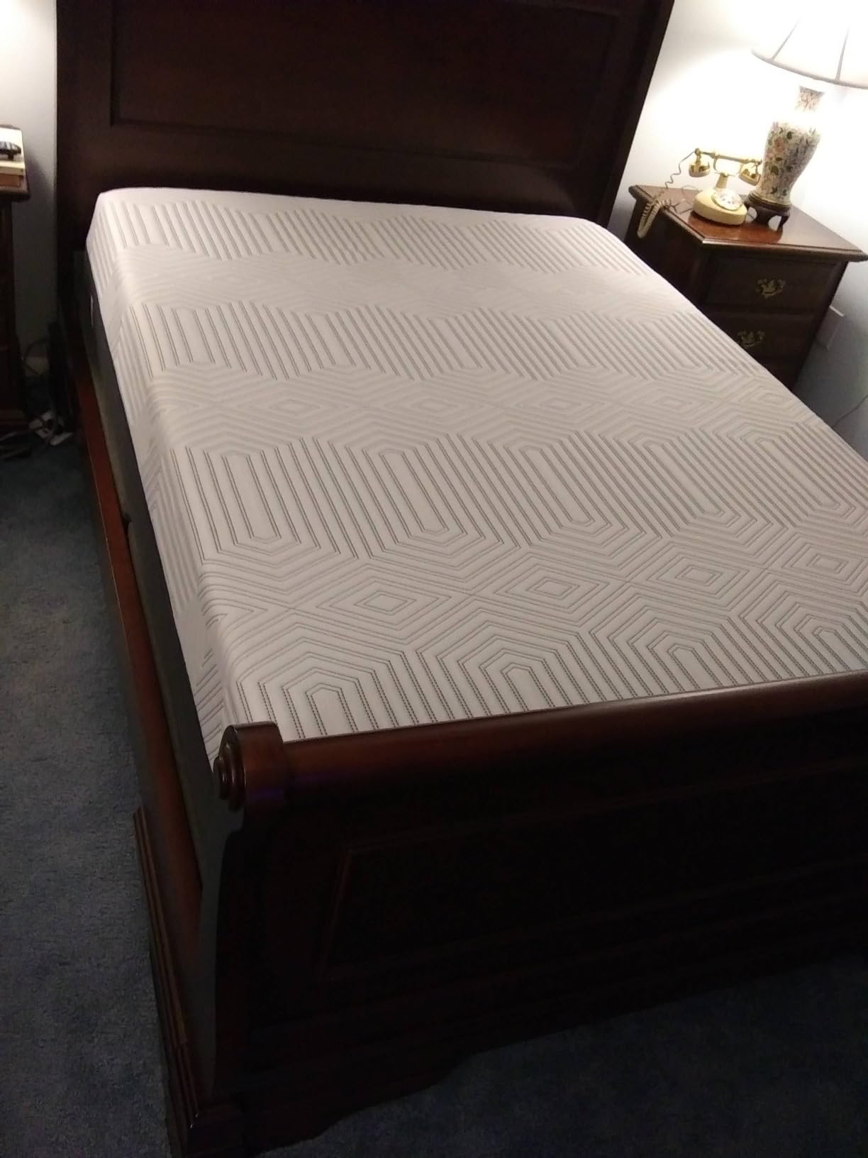 Adjustable Bed Frame Full Size with Massage -Wireless Remote Electric Power Bed Foundation Under-Bed Lighting | Zero Gravity | USB PortsX2 | Height Adjustable Legs customer photo 1