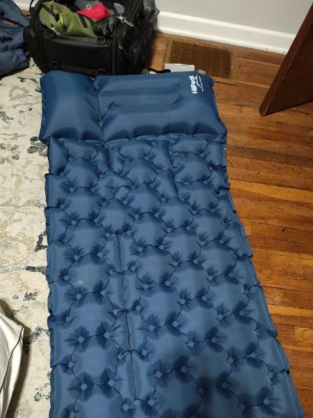 HiiPeak Sleeping Pad for Camping- Ultralight Inflatable Sleeping Mat with Built-in Foot Pump & Pillow, Upgraded Compact Camping Air Mattress for Camping, Backpacking, Hiking customer photo 1