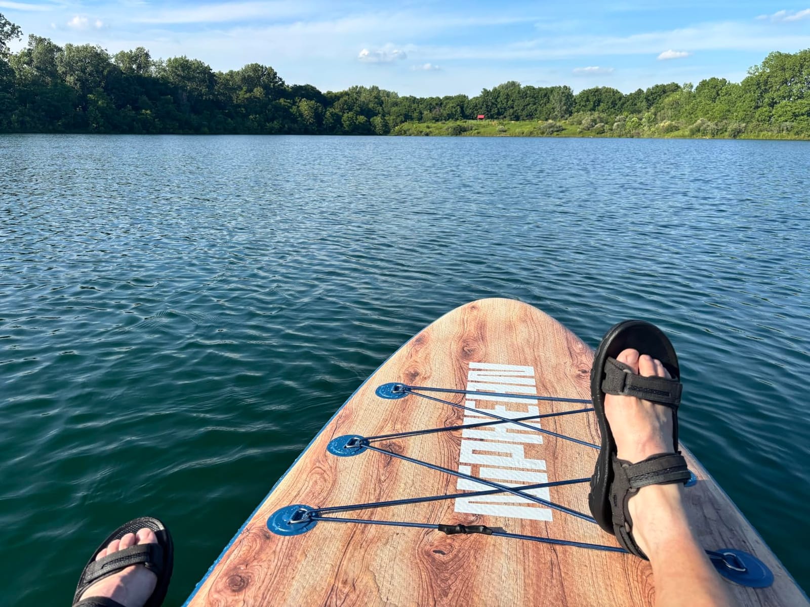 Niphean Inflatable Stand Up Paddle Board with SUP Accessories | 10’6’’ SUP, Anti-Slip EVA Deck, 450 lbs Capacity Inflatable Paddle Boards for Adults & Youth of All Skill Levels customer photo 2