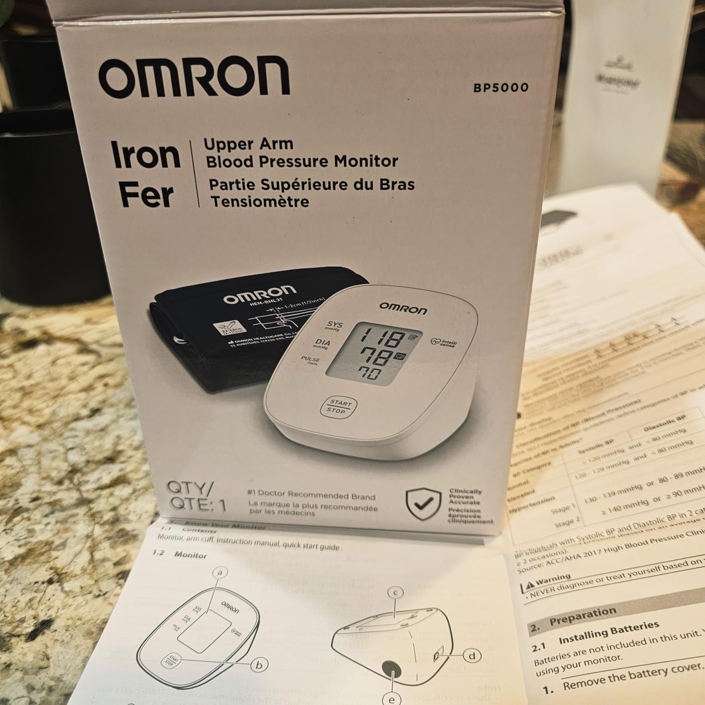 OMRON Iron Blood Pressure Monitor & Upper Arm Blood Pressure Cuff customer photo 1