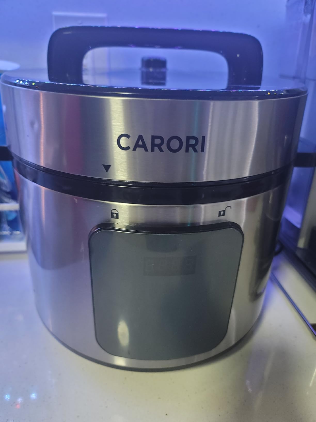 CARORI 1200W 12-in-1 Electric Pressure Cooker 8Qt, Stainless Steel Pressure Cooker, Slow Cook Rice Cooker Steamer Sauté, Yogurt Maker, Warmer & Sterilizer with Recipe, Safer Venting Design, Black customer photo 2