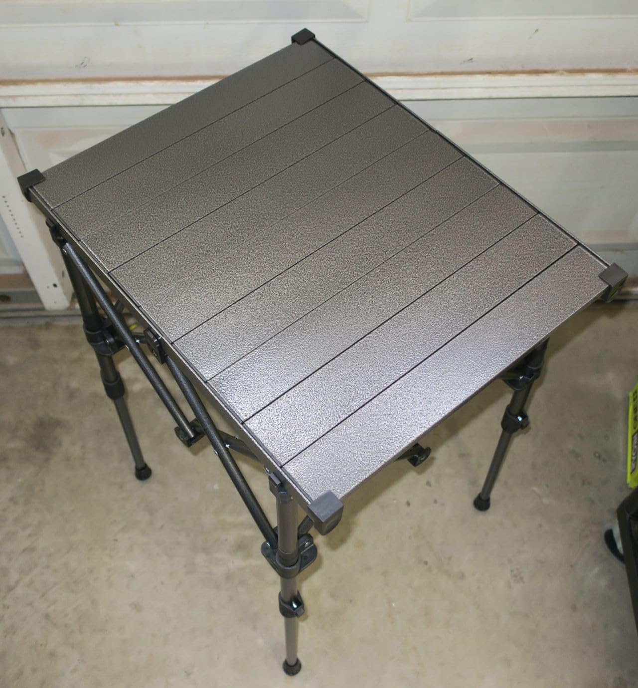 Anbte 3ft Aluminum Roll Top Folding Camping Table, Portable, 32”X16”, Black customer photo 1