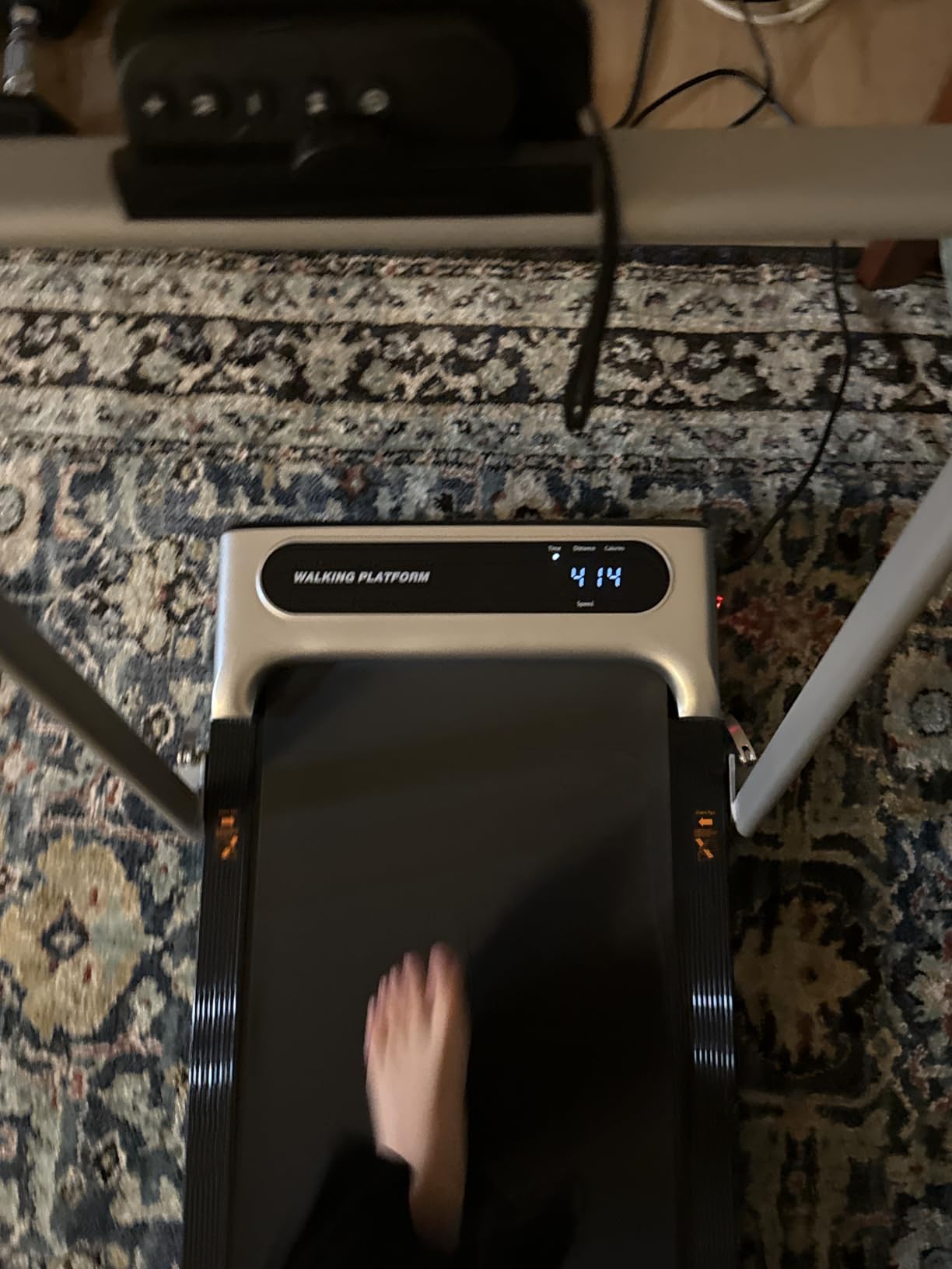 Yagud Walking Pad, Walking Pad Treadmill for Home Office, Portable Under Desk Treadmill with Remote Control and LED Display, Walking Jogging Running Machine customer photo 2