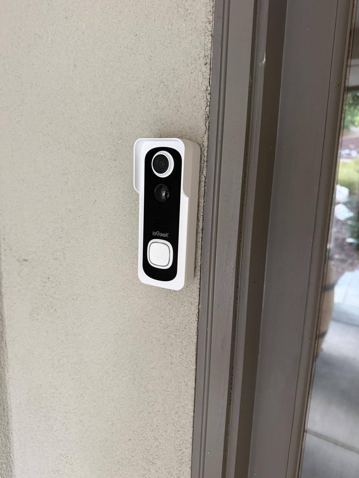 ieGeek Doorbell Camera Wireless No Subscription, 2K HD Ultra-Wide View, PIR Motion Detection 2-Way Talk, Wireless Video Doorbell with Chime, Support Local & Cloud Storage, Only 2.4GHz WiFi, Grey customer photo 1