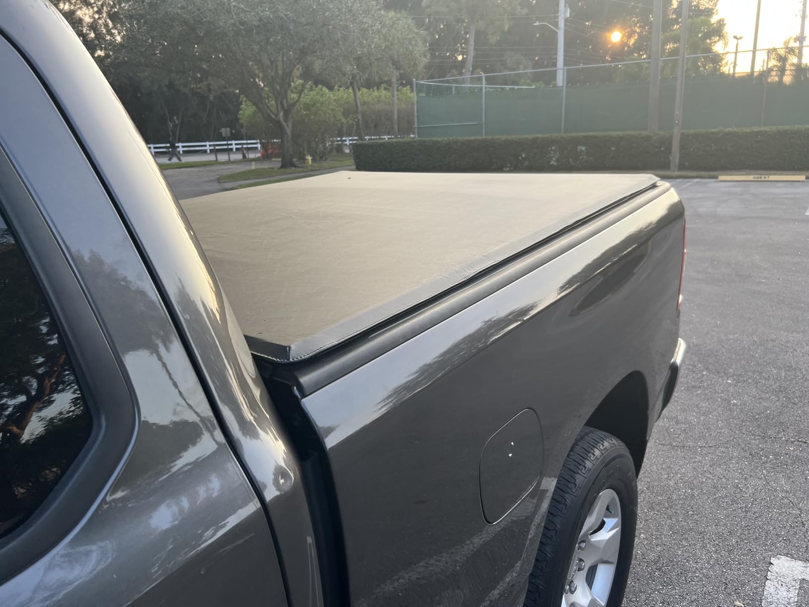 MOSTPLUS 6.4 FT Soft Quad FOLD Truck Bed Tonneau Cover Compatible for 2002-2026 Dodge Ram 1500 Inclu. Classic & New Body/2003-2026 Ram 2500 3500 Fleetside (Without RamBox) |6.4 FT Bed (78 Inch) customer photo 1