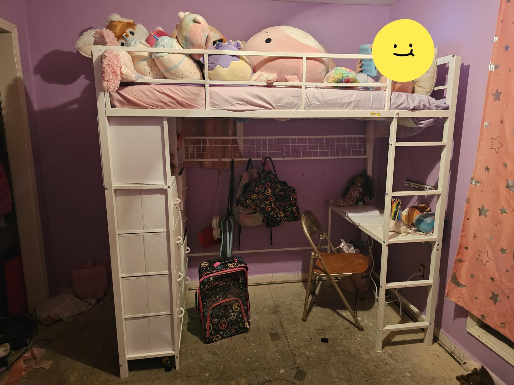 ADORNEVE Twin Size Loft Bed with Desk and 8 Storage Drawers, Rustic Brown customer photo 1