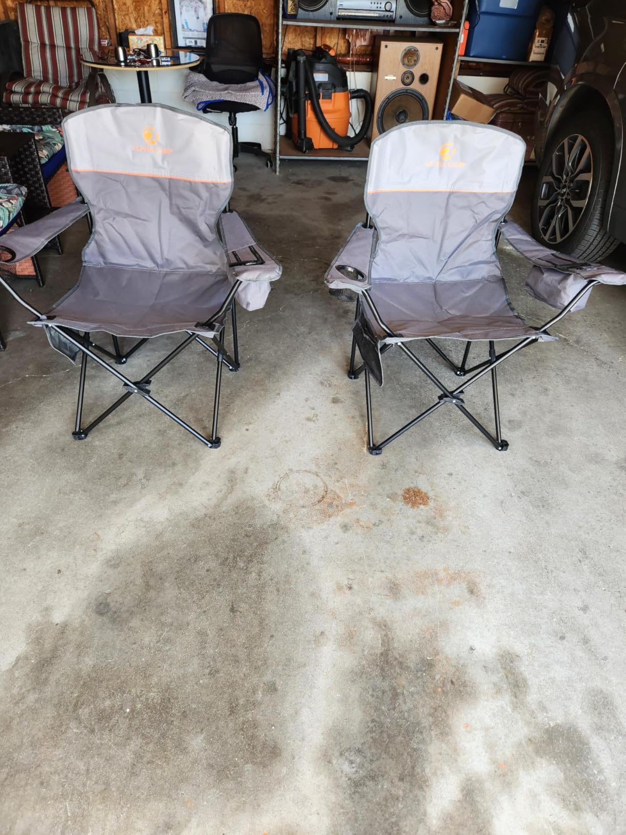 ALPHA CAMP 2-Pack Folding Camping Chair with Cooler Bag & Lumbar Support customer photo 2