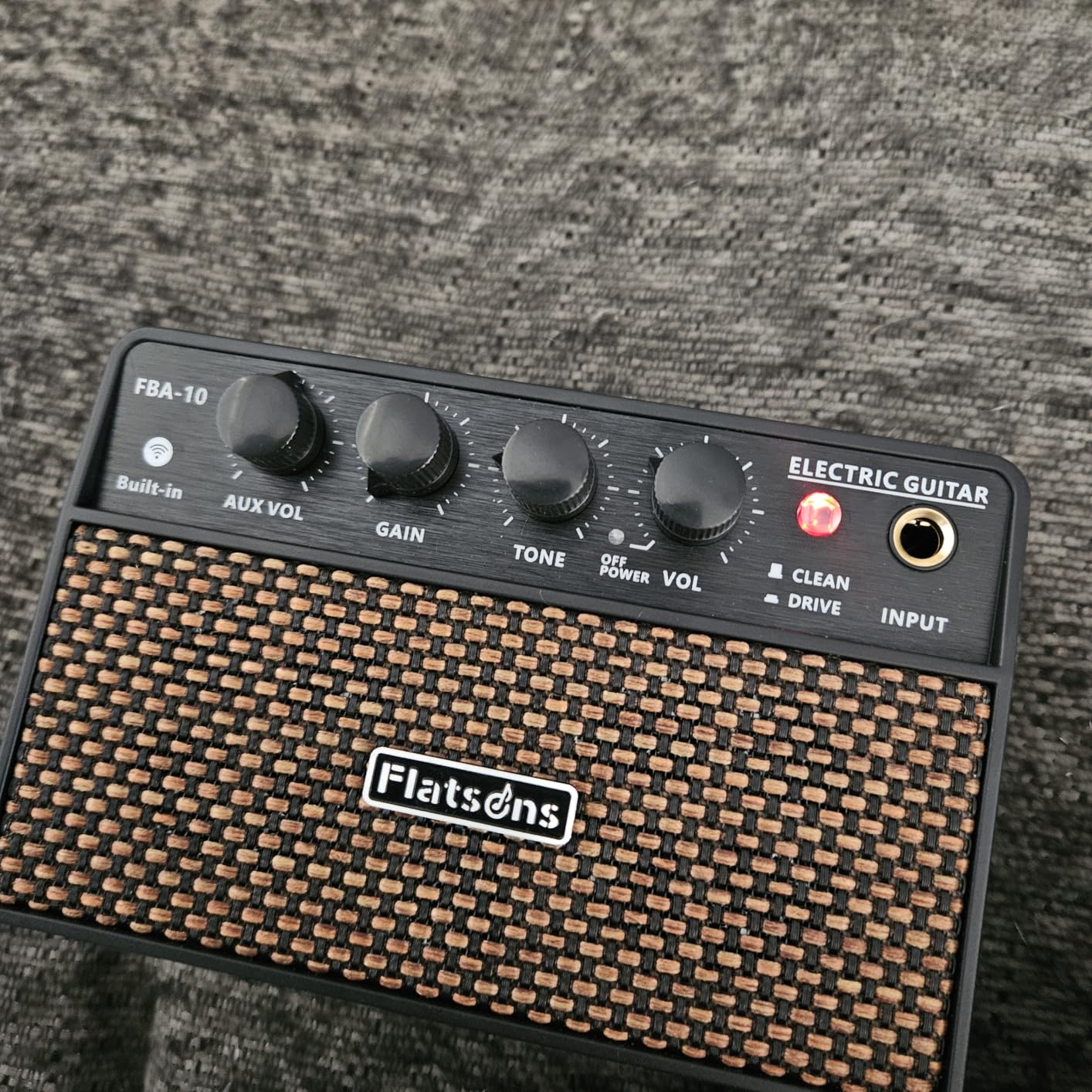 10W Mini Guitar Amp,Rechargeable Electric Guitar Amplifier | with Clean/Drive Channel,6H Working,3.5mm headphone jack for silent practice,Wireless Portable Amp for Practice & Traveling customer photo 1