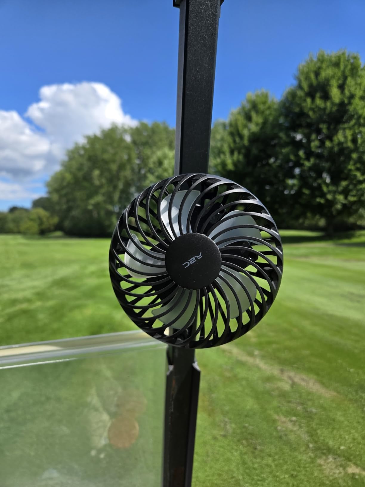 A2C Golf Cart Fan Rechargeable Magnetic Base Battery Operated Portable Fan customer photo 2