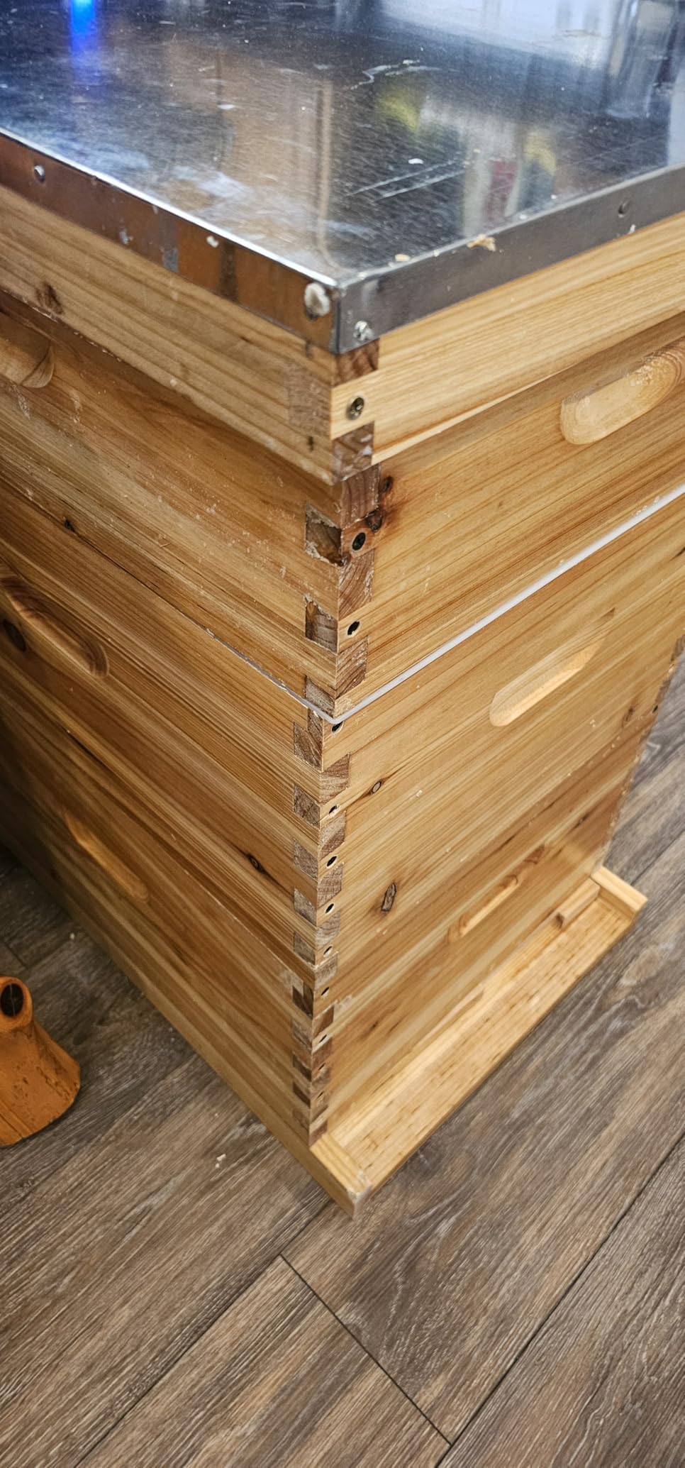 Gold Standard 8 Frame Bee Hive Beeswax Coated Includes Beehive Frames and Foundations (2 Deep Boxes & 1 Medium Box) customer photo 1