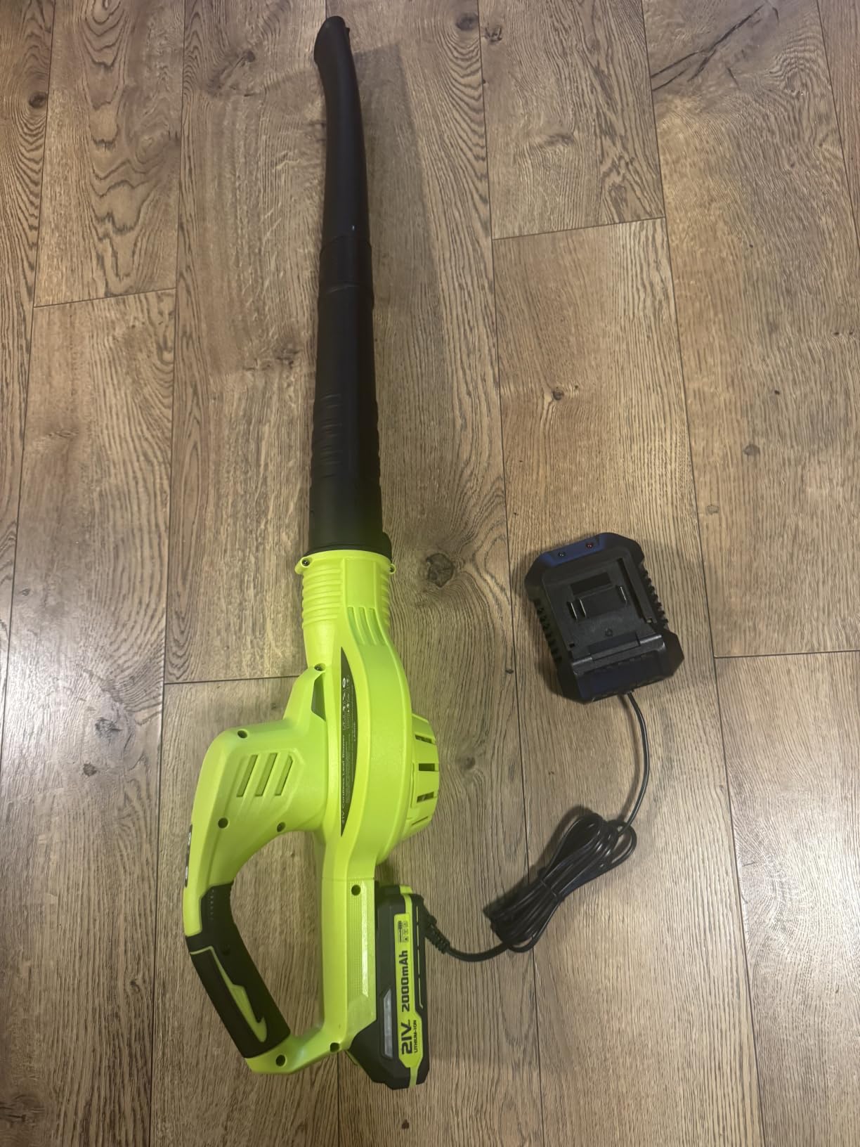 Leaf Blower Cordless 21V Electric with 2 Batteries and Charger Lightweight customer photo 2