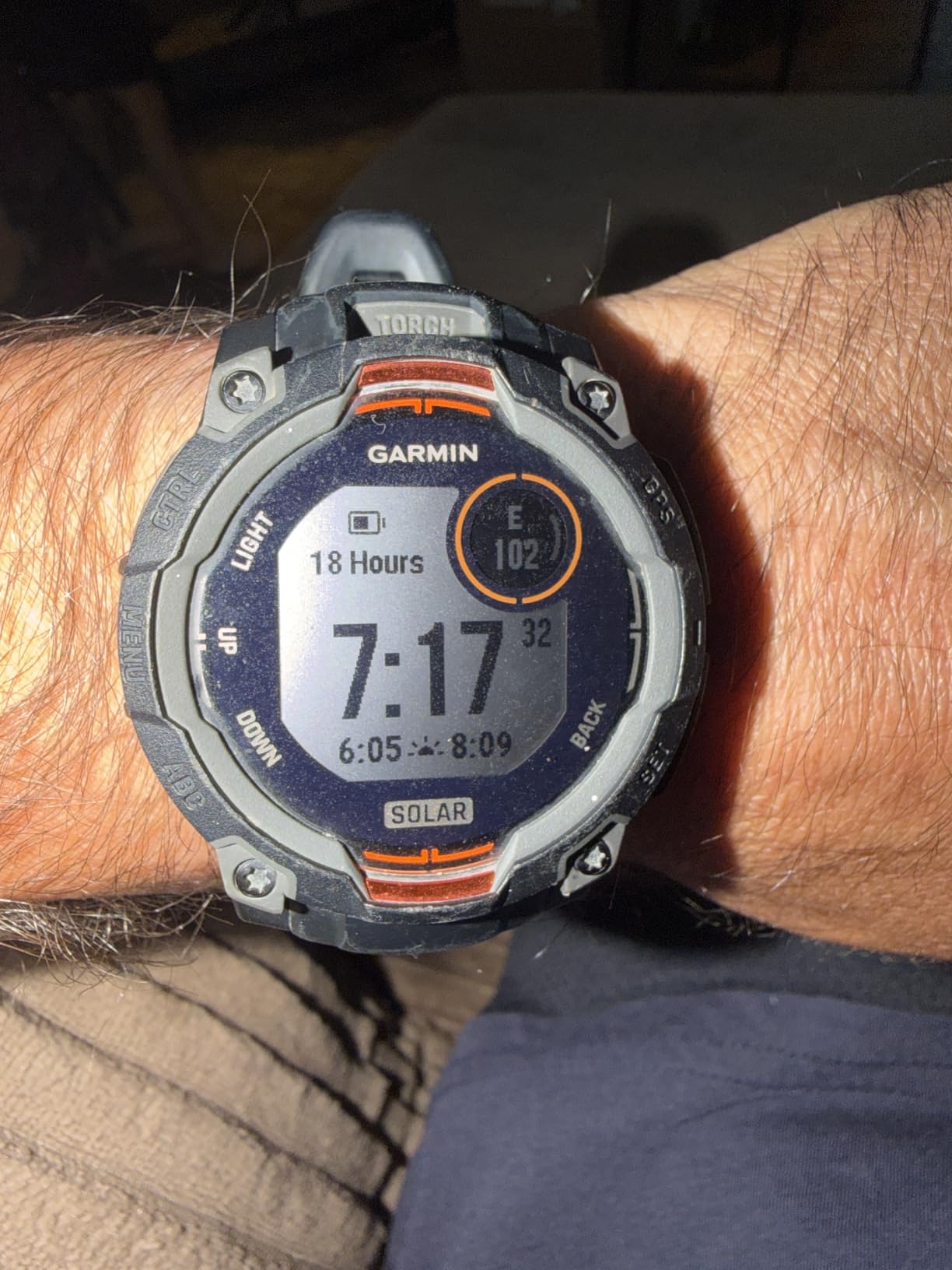 Garmin Instinct® 3 Solar, Rugged GPS Smartwatch, 45mm, Black customer photo 2