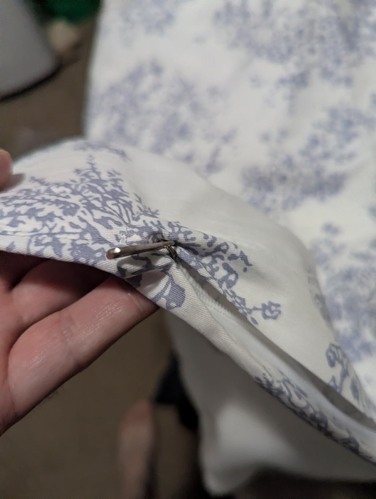 LifeTB Navy Blue Paisley Floral Duvet Cover Queen Premium Yarn-Dyed Cotton Linen Duvet Cover Elegant Jacquard Bedding Set Queen Vintage Paisley Flower Comforter Cover Breathable Floral Bedding Set customer photo 2