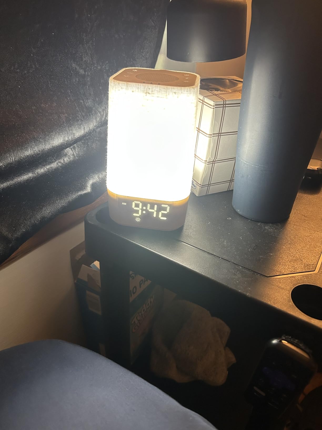 Sunrise Alarm Clock with Sound Machine, Gentle Wake Up Light for Bedroom | 10-60 Mins Gradual Light, 30 Soothing Sounds, Adjustable Brightness, 32-Level Volume, Bright & Loud Enough for Dark Morning customer photo 2