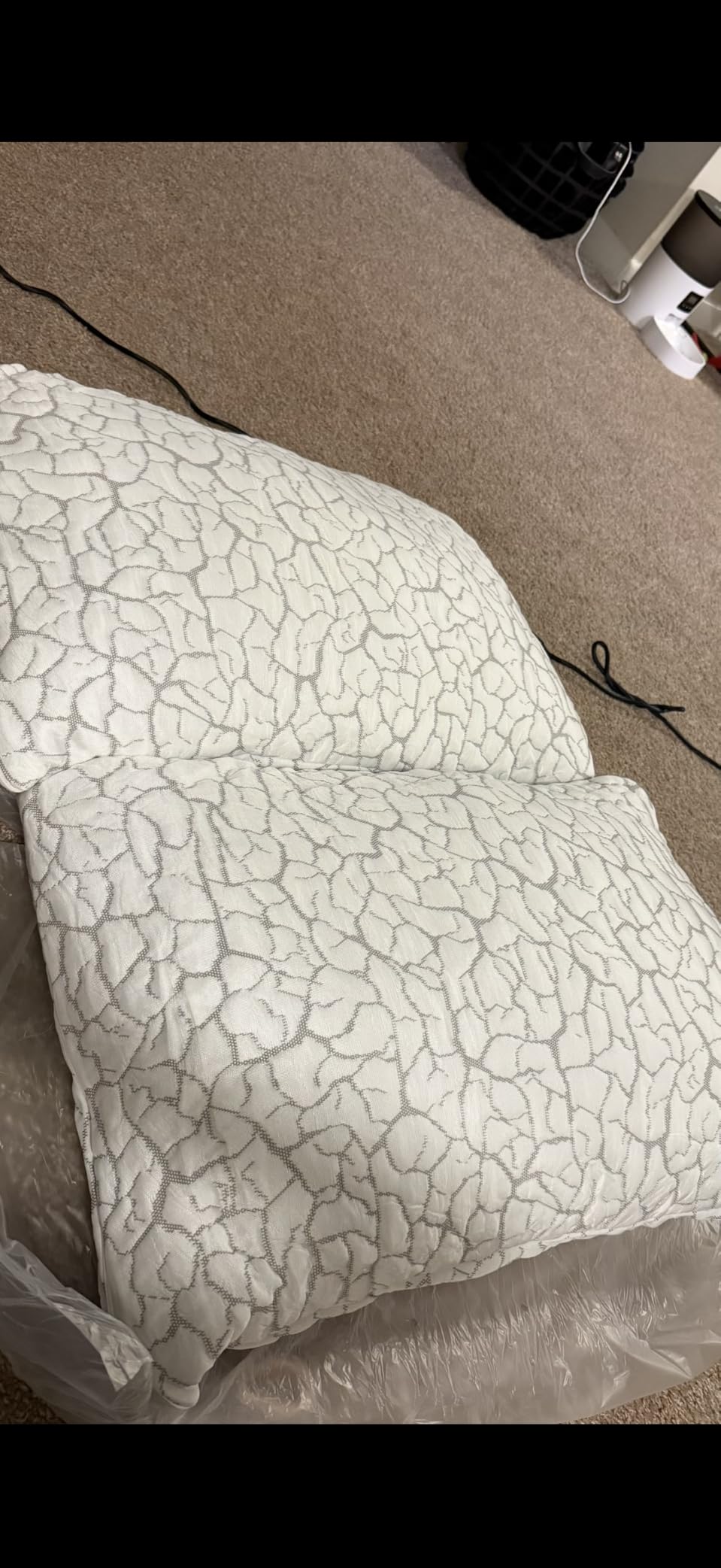 Cooling Pillows Standard Size Set of 2, Memory Foam Bed Pillows | Adjustable Shredded Memory Foam, Twin Pillows for College Dorm Bed, Side Back Stomach Hot Sleeper, Removable Washable Cover customer photo 1