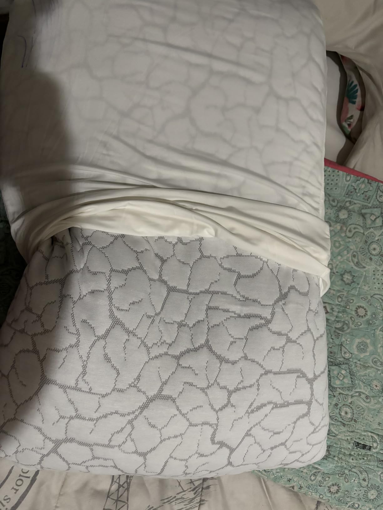 Cooling Pillows Queen Size Set of 2, Memory Foam Firm Bed Pillows | Adjustable, For Hot Sleeper, Side Back Stomach Sleeping, Cold Pillow, Neck and Shoulder Pain Relief, Removable Washable Cover customer photo 1