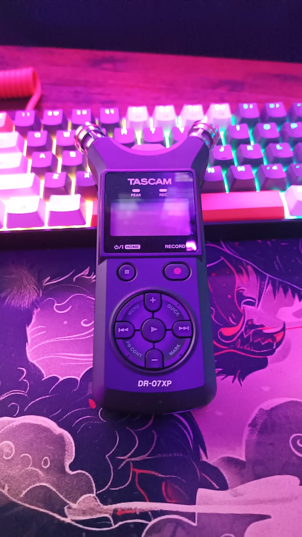 TASCAM DR-07XP 32-Bit Float Portable Handheld Field Recorder and USB-C Audio Interface — With Adjustable Mics for Digital Stereo Recording of Music, Sound, Voice, Audio for Video and Podcasting customer photo 1