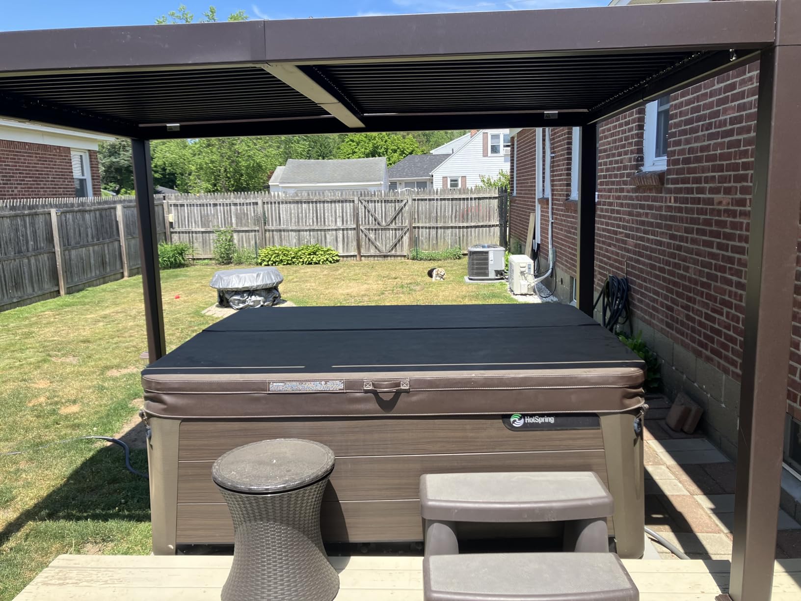 PURPLE LEAF Outdoor Louvered Pergola 10' x 12' Patio Aluminum Gazebo Bronze customer photo 1