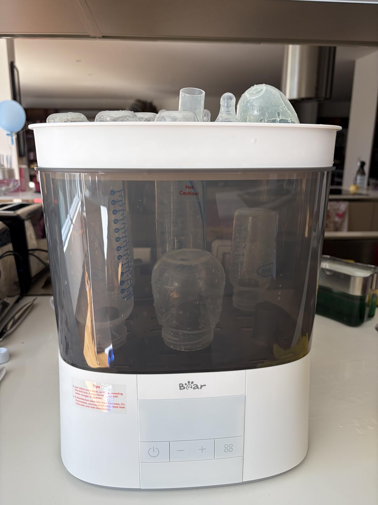 Bear Bottle Sterilizer and Dryer, 2-Layer Electric Steam Sanitizer customer photo 1