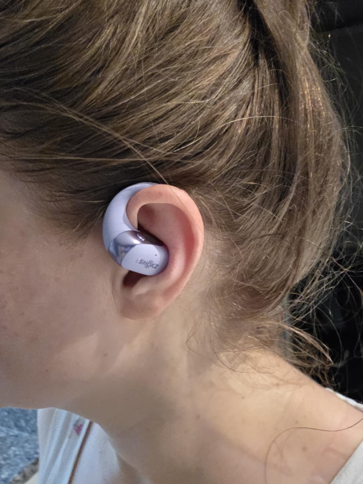 SHOKZ OpenFit 2+ Open-Ear Earbuds, Grey, Dolby Audio,Wireless Charging customer photo 1