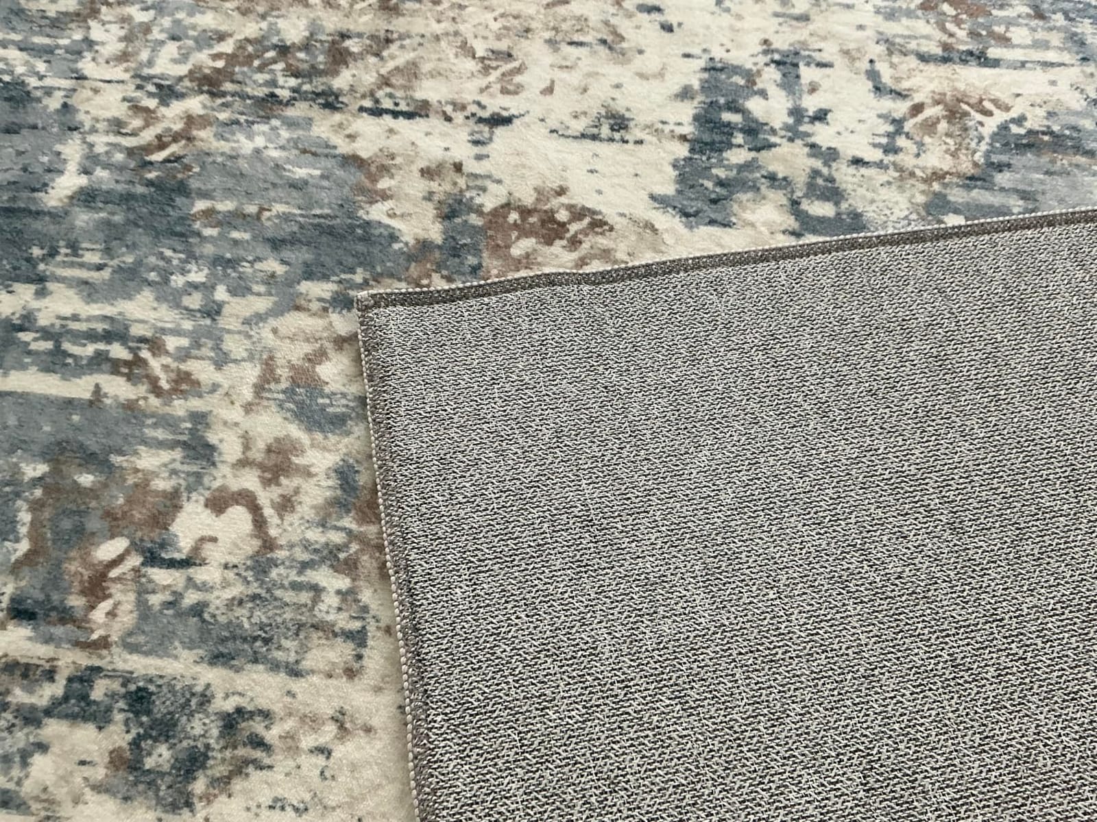 XLUEZ 8x10 Area Rugs for Living Room, Washable Modern Abstract Large Area Rug Neutral Soft Non Slip Kids Rug Stain Resistant Indoor Carpet for Bedroom Nursery Dining Children's Room (Blue, 8'x10') customer photo 2