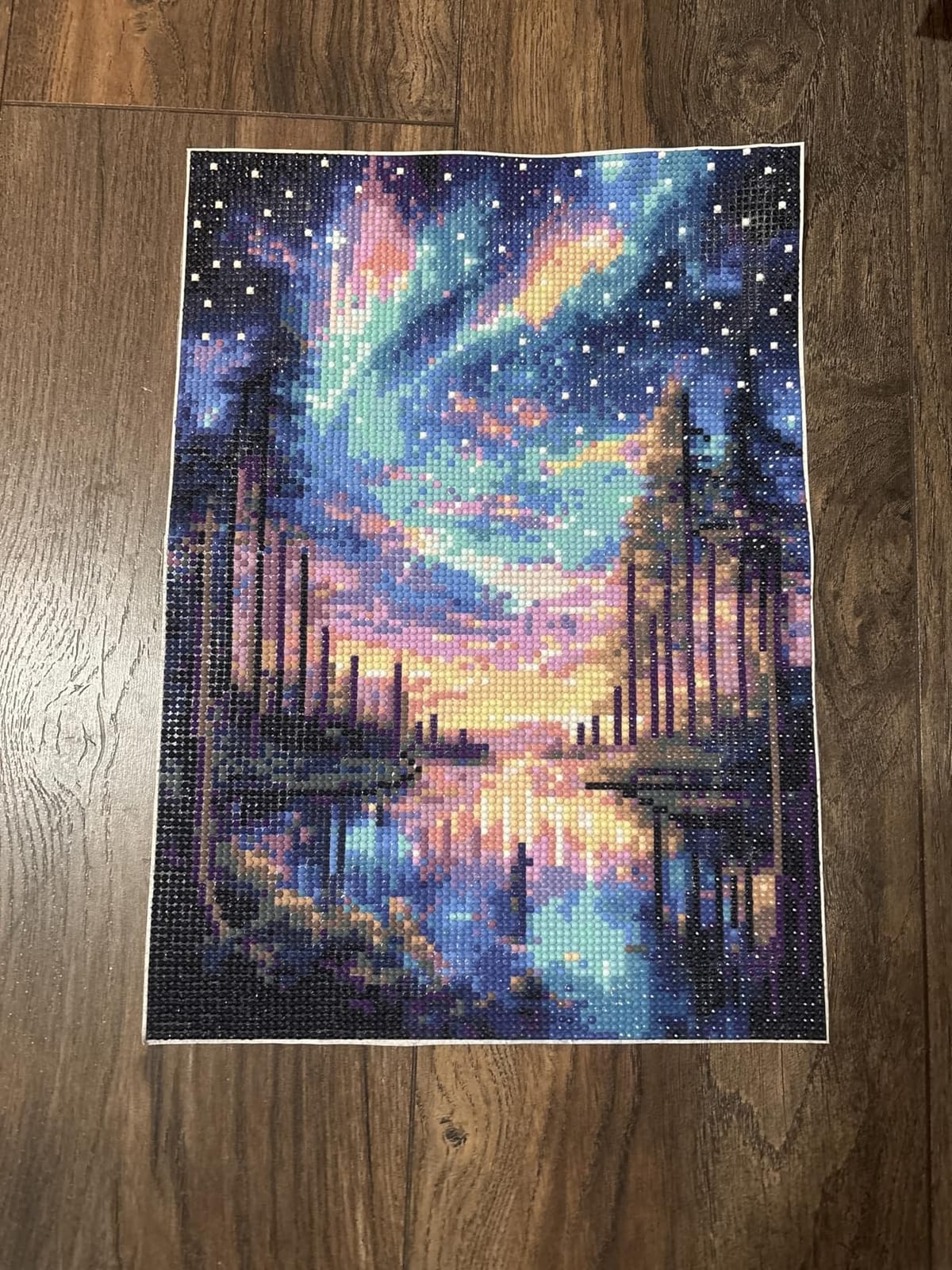 Diamond Art Kits for Adults, Starry Sky DIY Diamond Painting for Beginners | 12x16 Inch, Full Drill Round Dots, Aurora Landscapes 5D Gem Art Craft Kits, Home Decor, Stress Relief Relaxing Hobby Gift customer photo 1