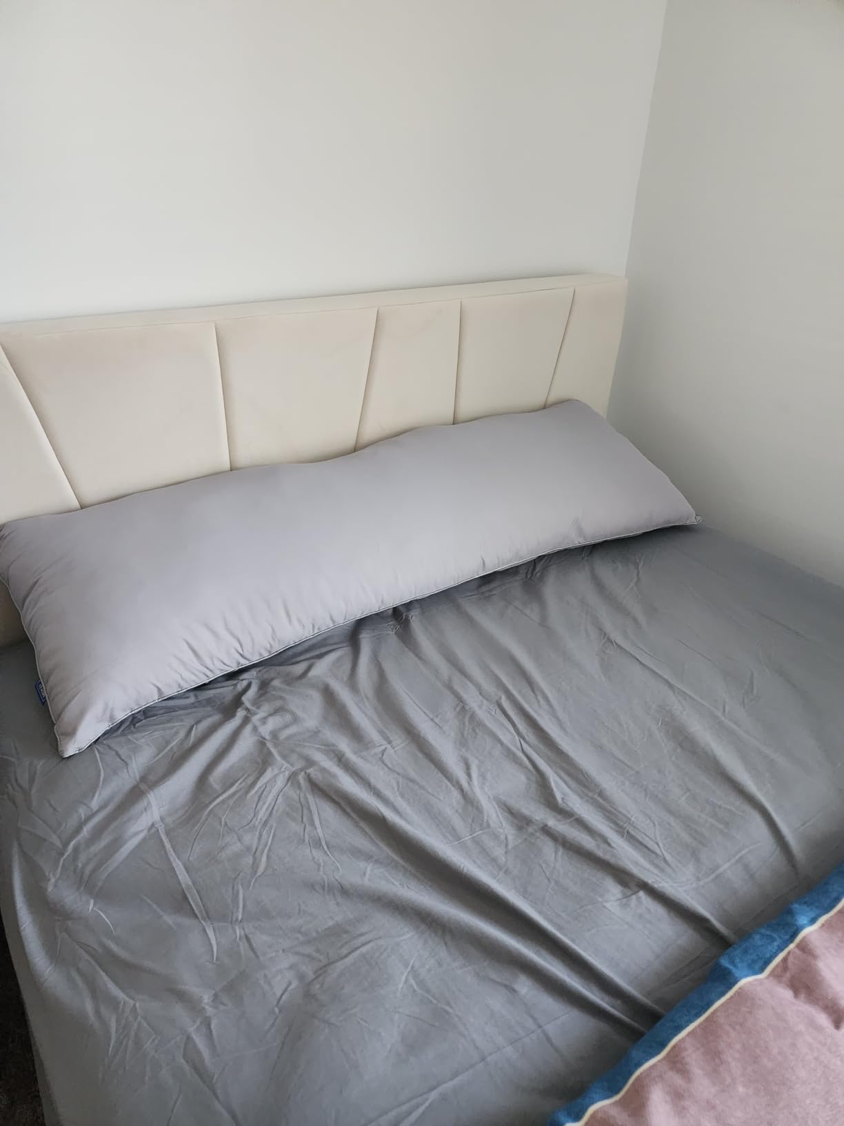 YZ HOME Full Body Pillow Insert -Large Long Bed Pillow for Side Sleeper | Full Body Pillow for Adults, Adjustable Height, Long Sleeping Breathable Bed Pillow-(White,20x54'') customer photo 2