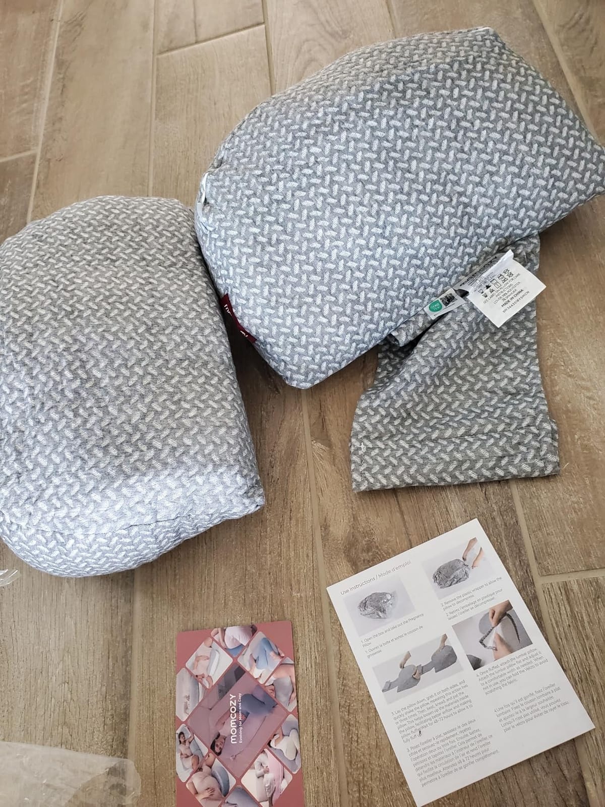 Momcozy Portable Pregnancy Pillow - Adjustable W Shaped Maternity Pillow customer photo 2