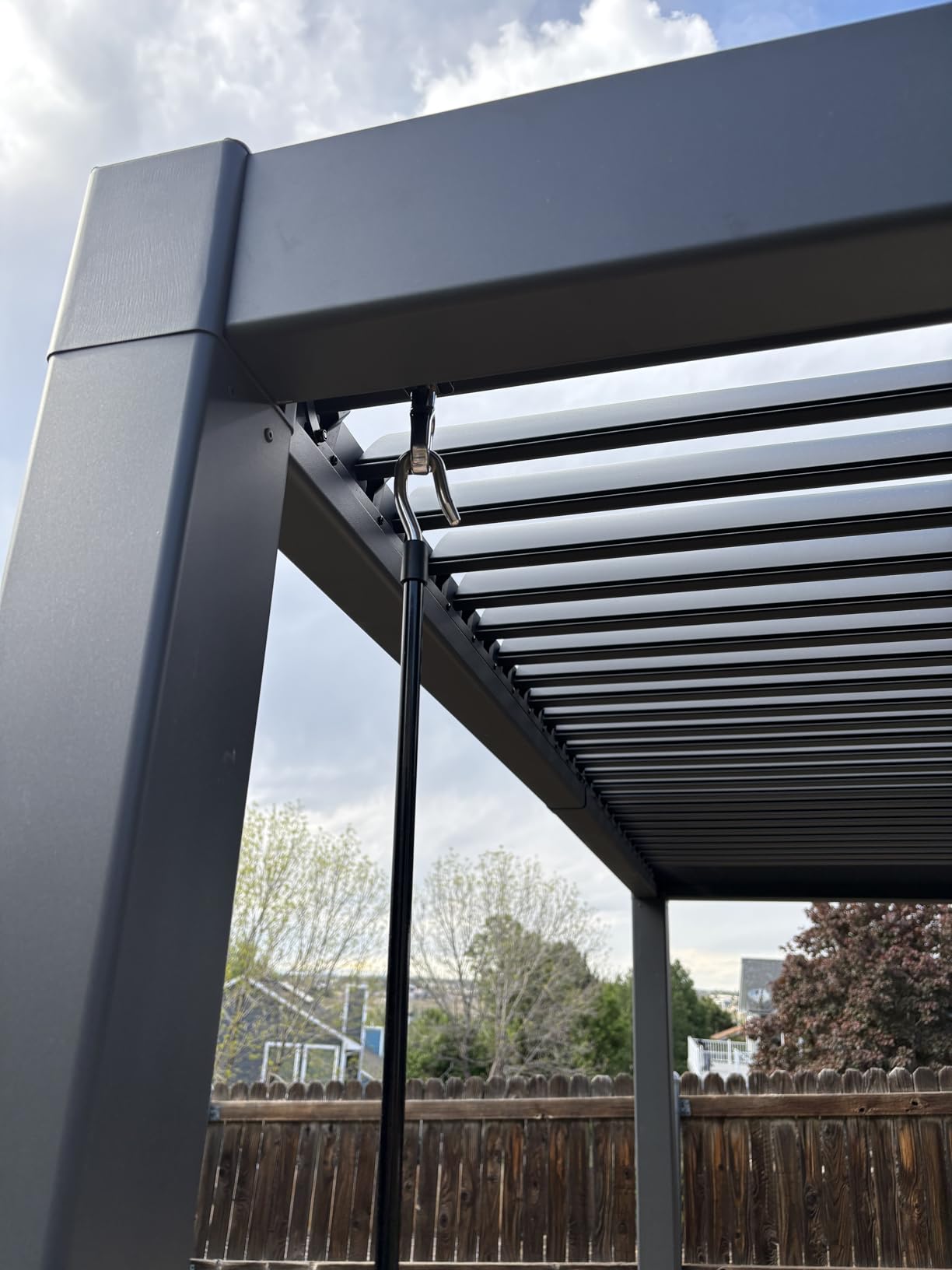 PURPLE LEAF Louvered Pergola 13' x 15' Outdoor Pergola w/Drainage System customer photo 1