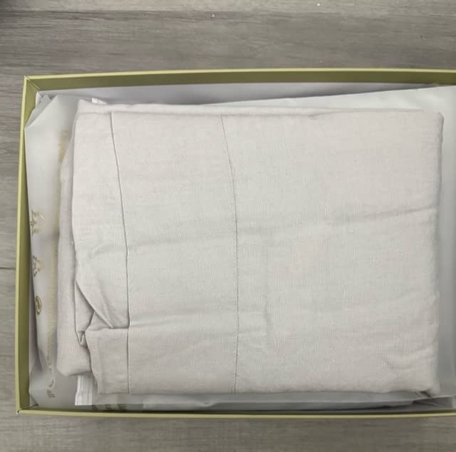 TOSMO 100% Linen Duvet Cover Set Queen, 3 Piece Soft Breathable | Pure Natural Cooling French Flax Linen; Breathable, Hypoallergenic Comfort; Stone-Washed Texture, Hidden Zipper and 8 Ties customer photo 1