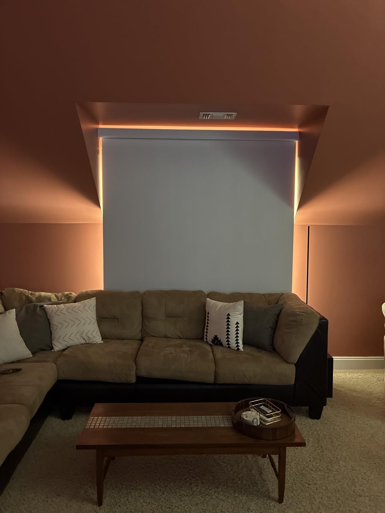 Persilux Smart Motorized Blinds with Remote, No Drill Automatic Roller Shades for Indoor Windows, Blackout Linen Fabric, Electric Blinds for Windows, Nature Cream C153BO-2, Custom Size customer photo 1