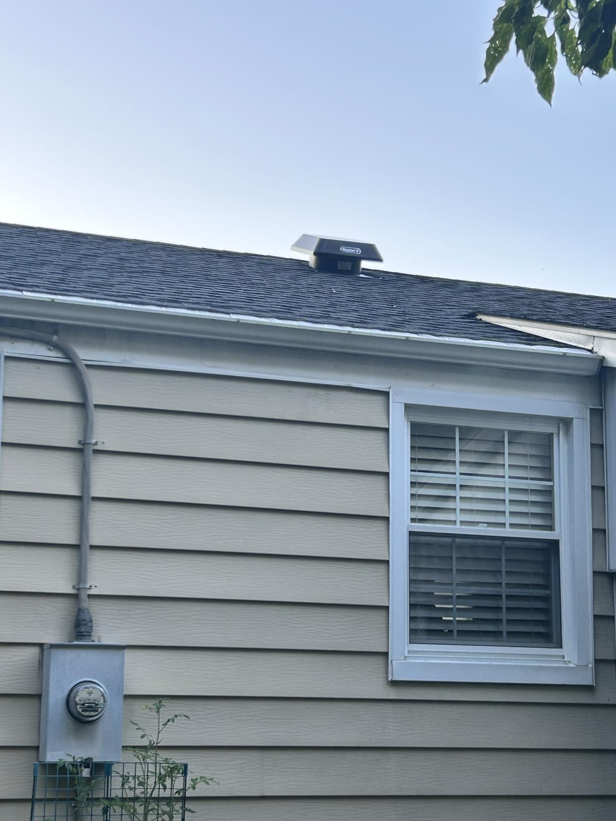 Quietcool AFR SLR-25 Roof Mount Solar Attic Fan - 25 Watt Panel - Included AC/DC Inverter for 24/7 Runtime - Plug-and-play - Adjustable Thermostat customer photo 1